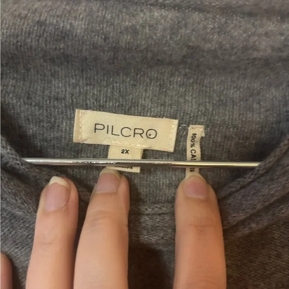 PILCRO Alani 100% Cashmere Mock Neck Dolman Sweater 2XL GUC - Picture 4 of 6